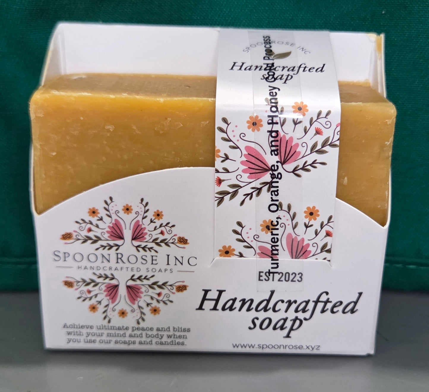 Turmeric, Orange and Honey Cold-Pressed soap