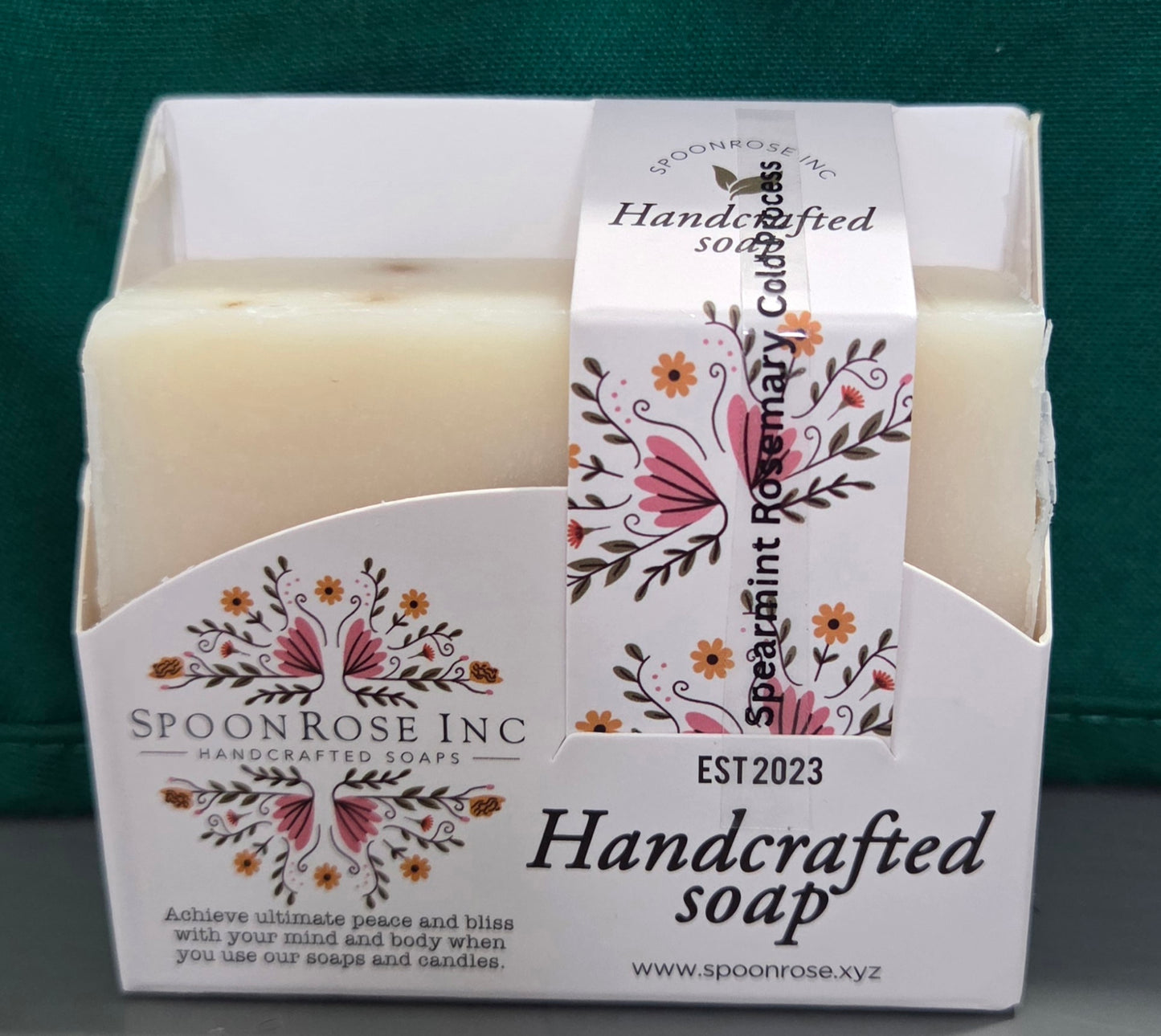 SpearMint and Rosemary Cold-pressed soap